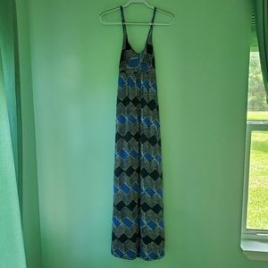 Ann Taylor Loft Sun Maxi Dress Size Medium Blue